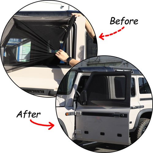 2PCS Car Front Door Insect Net Protector Mesh Trim For Ineos Grenadier ...