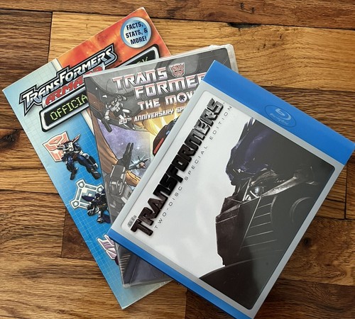 TRANSFORMERS Movie 20th Annivers + Slip Cover Blu-Ray + Comic Guide + Inserts - Picture 2 of 16