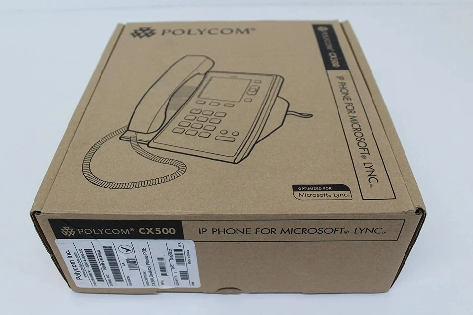 Polycom CX500 IP Phone for Microsoft Lync, POE, Power Supply Not included - Image 4 of 4