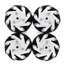 4pcs/set 60mm Metal Mecanum Wheel Omni-directional Wheel(Shaft hole 6mm)