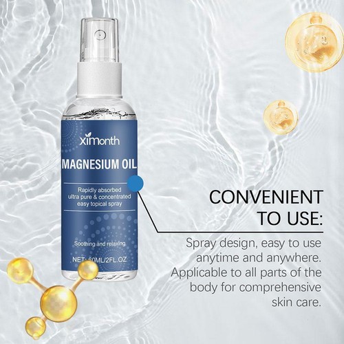 Pure Magnesium Oil Spray - 100% Pure & Natural Magnesium O D3P7 Sales Oil GTR3 - Picture 2 of 15