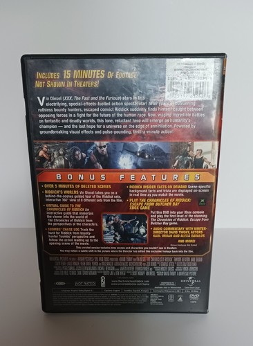 The Chronicles of Riddick (DVD, UNRATED DIRECTOR'S CUT) Pre-owned Like new - Picture 2 of 4