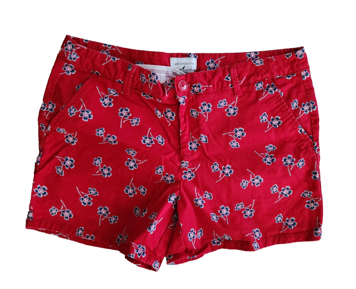 NWT Liz Claiborne Lizsport - Fab Fourth Red chino high rise