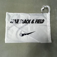 Nike Track And Field Draw String Shoe Bag White Size 11.5"x 16.5" NEW