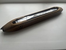 Inter-war Years Wooden Shuttle For Weaving Machine With Chrome Arm