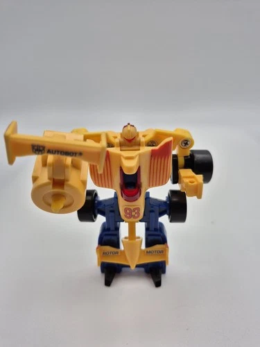 Vintage Transformers G2 Rotor Force Leadfoot Race Car Hasbro 1993 Incomplete