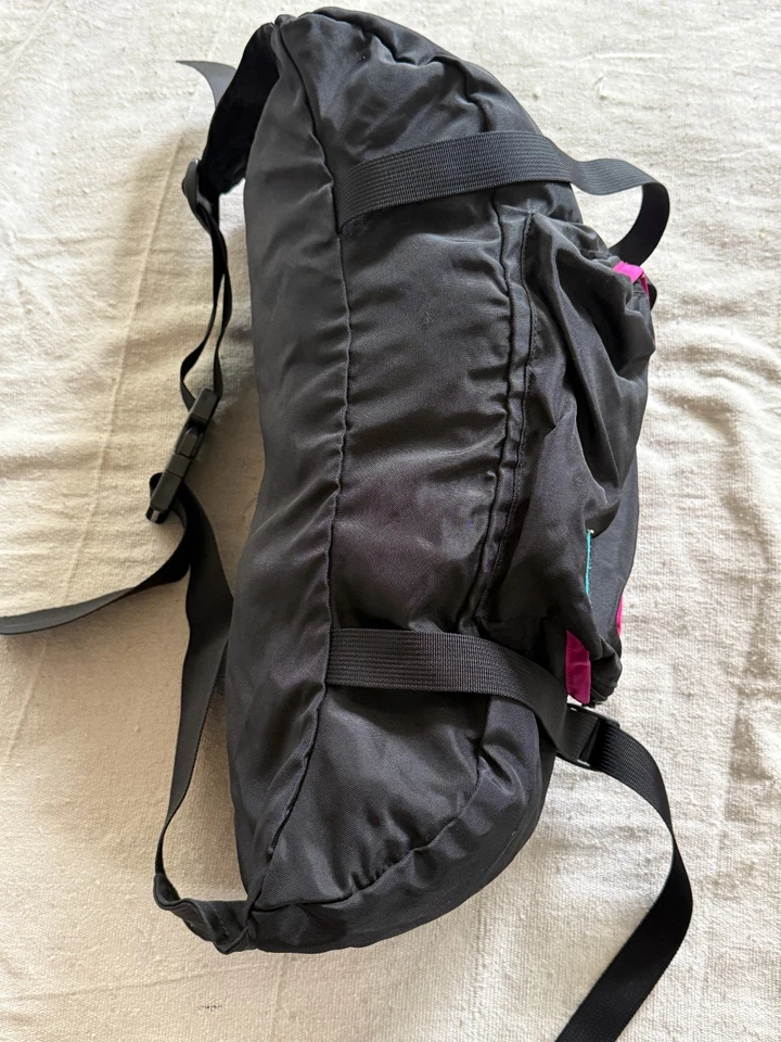 Riñonera vintage THE NORTH FACE etiqueta azul grande BOLSO LUMBAR raro años 80 90 cabestrillo Foto 4 de 4