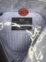 Paul Costelloe Men's Long Sleeve Shirt, Size 17,5(44.5), Modern Fit, Brand New