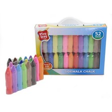 52pc Pay Day Jumbo Sidewalk Chalk Non-Rolling Multi-Colors FAST SHIP D44