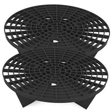 Automotive Bucket Insert Grit Traps for Car Wash and Detail Kits, 2 Pack Black