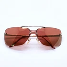 Christian Dior MINI MOTARD Rimless Sunglasses Eyewear 36C Size 125 Red 4a005005