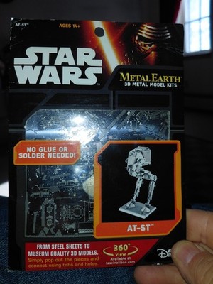 Star Wars AT-ST Metal Earth 3-D Metal Model Kit Lucasfilm Ltd Disney New