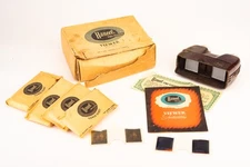 Haneel Tri-Vision Viewer with 4 Packs Slide Holders in Original Box READ V29