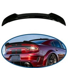 For 2015-2023 Dodge Charger Sedan V2 Style Rear Trunk Spoiler Wing Gloss Black For 2015-2023 Dodge Charger Sedan V2 Style Rear Trunk Spoiler Wing Gloss Black