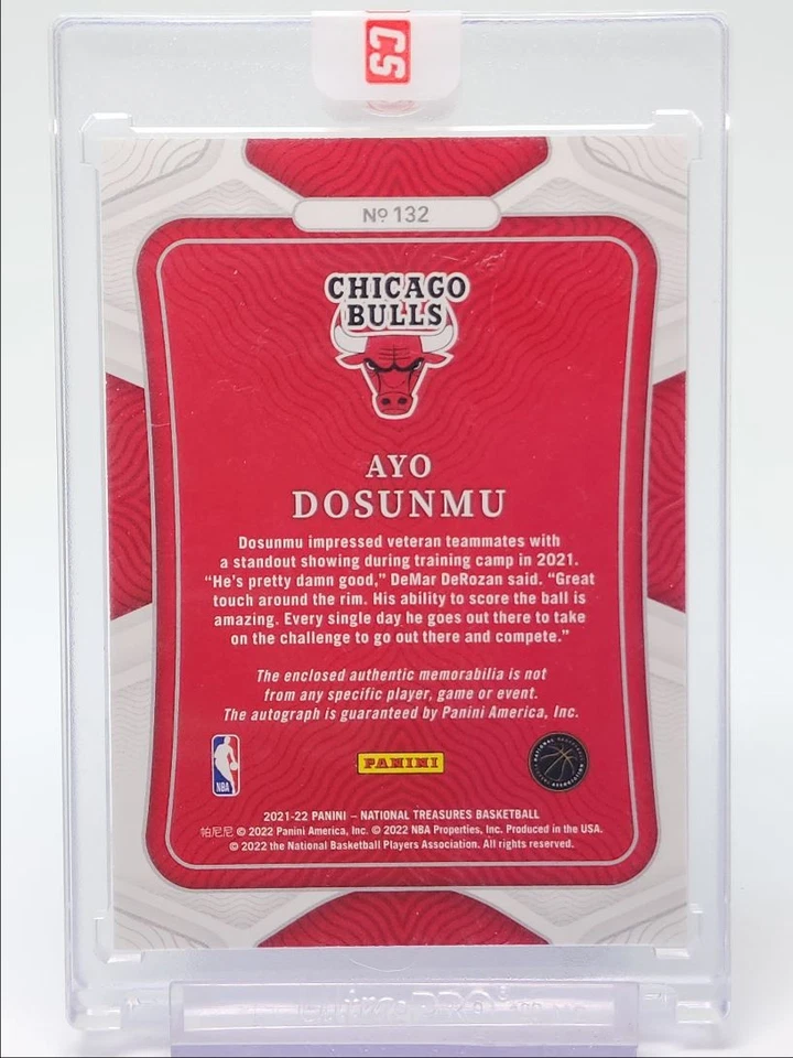AYO DOSUNMU 2021-22 NATIONAL TREASURES RPA ROOKIE GOLD FOTL A RC AUTO /24 Q2029 - Image 2 of 2