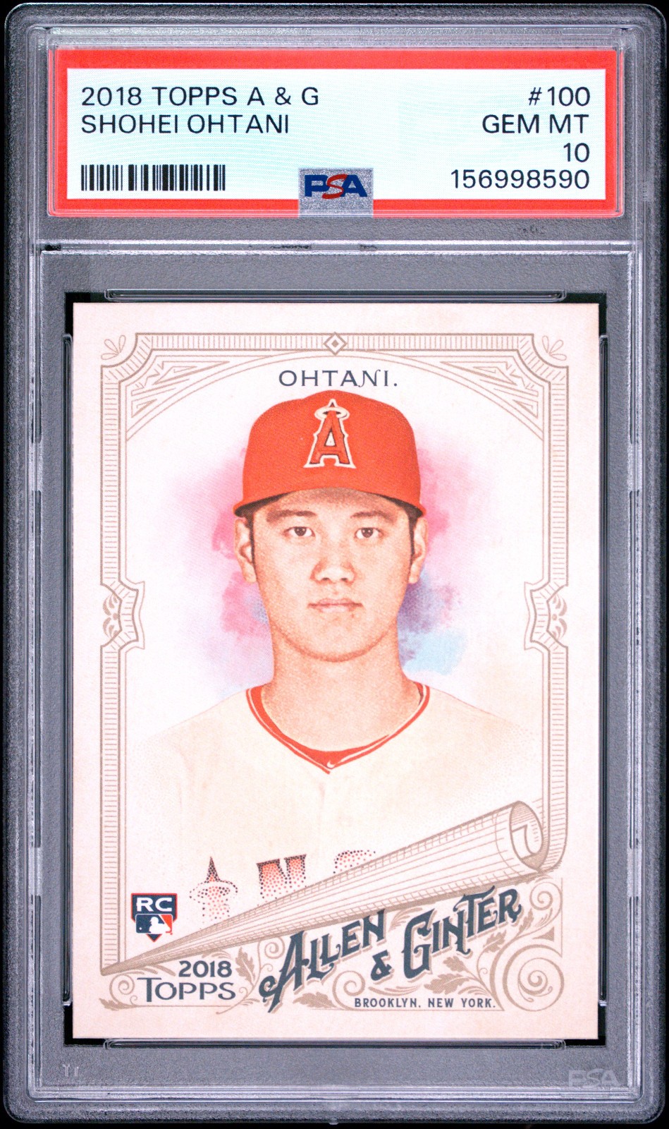 2018 Topps Allen & Ginter (RC) Rookie #100 Shohei Ohtani Angels PSA 10
