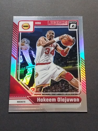 HAKEEM OLAJUWON 2024-25 Panini Donruss Optic Silver Holo Prizm #249 Rockets