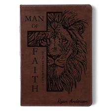 Personalized Bible for Men, ESV Wide Margin, Customized Bible with Name Engraved