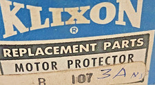 KLIXON B-107, B107 Automatic 3A Overload Motor Protector -''Made in USA''