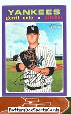 2020 Topps Heritage #THC-501 Gerrit Cole Chrome Purple Refractor