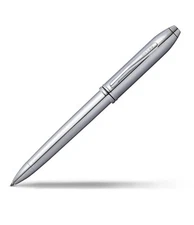 Cross Townsend Ballpoint Pen Lustrous Chrome Elegant Design Luxury Gift Box