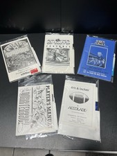 Commodore-64 Football Set of 5 games: Grave Yardage-TV Sports-Elway's QB-etal