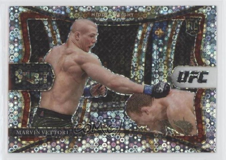 2021 Panini Select UFC Premier Level Disco Prizm Marvin Vettori Rookie RC yl8