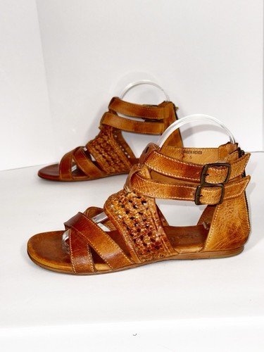 Bed Stu sandalo donna Capriana taglia 6 pelle marrone cognac cinturino gladiatore boho - Foto 14 di 16
