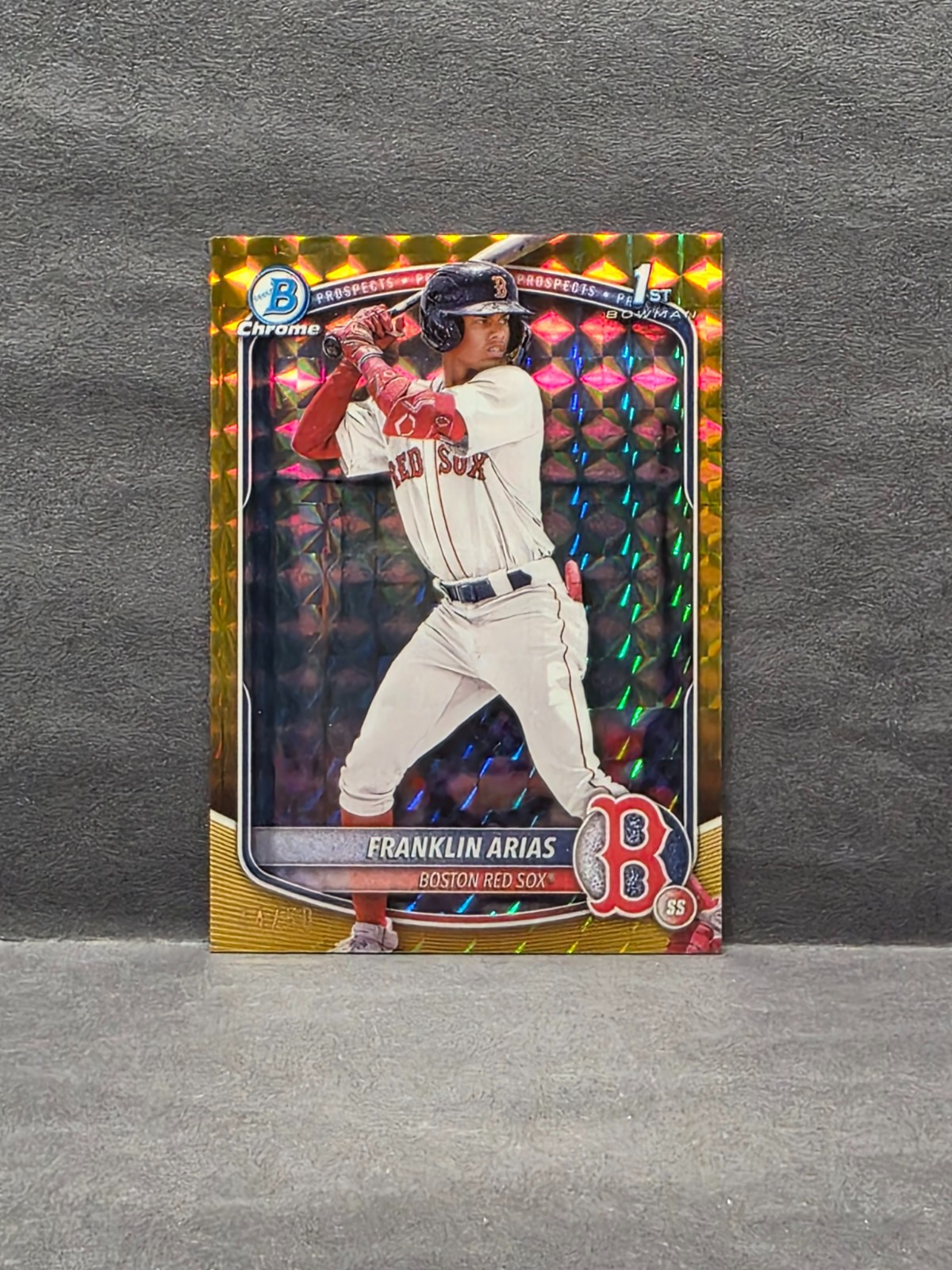 FRANKLIN ARIAS - 2025 Bowman Chrome - Gold Geometric Refractor /50 #BCP-67