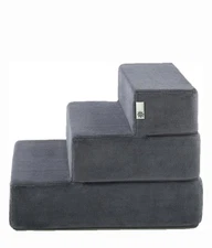 ZINUS Easy Pet Stairs Pet Ramp Pet Ladder Small Charcoal - 21 x 18 x 15 - BNWB