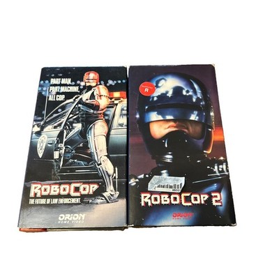 RoboCop VHS Used Sci Fi Action Orion RARE EP Mode & RoboCop 2