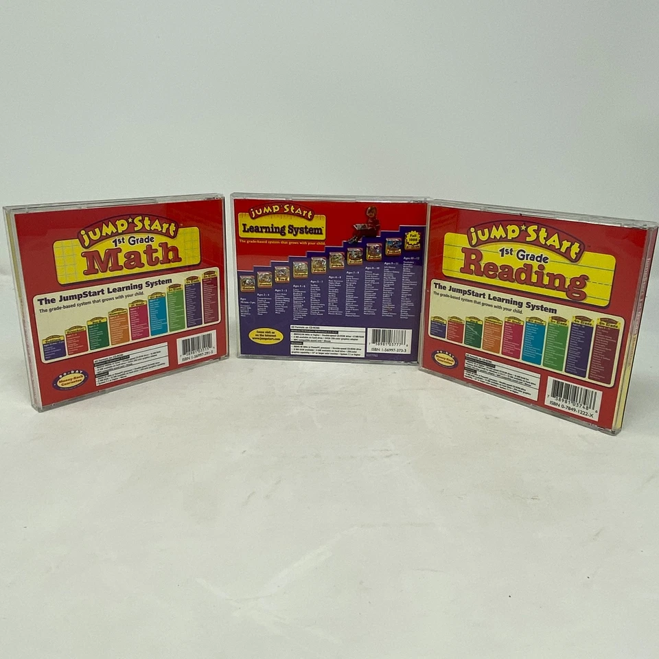 Jump Start Learning Lot Of 3 1st Grade Math 1st Grade Reading and Kindergarten - Image 2 of 4