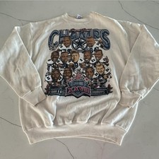 Vintage Dallas Cowboys Crew Neck 90s Super Bowl XXVII Caricature