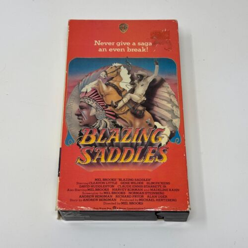 Blazing Saddles VHS 1991 Warner Home Video Gene Wilder Mel Brooks VINTAGE Movie - Picture 5 of 6