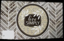 KITCHEN STOVE BACKSPLASH/Wall Sticker 30" x 18" LIVE SIMPLY LEAVES, GR