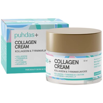 puhdas+ COLLAGEN CREAM   Hochdosierte, wirksame Kollagencreme Gesicht [30ml]