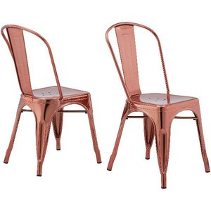 Details About Better Homes Gardens Leo Dining Chairs Set Of 2 Rose Gold