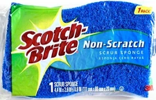 3M Scotch-Brite Non-Scratch Scrub Sponges Individually-Sealed, Made in USA