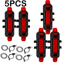 5PC Brake Alert Intelligent Smart Bicycle Tail Light for Road Bike Mountain Bike