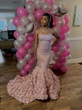 Backless Prom Dress w/ Train