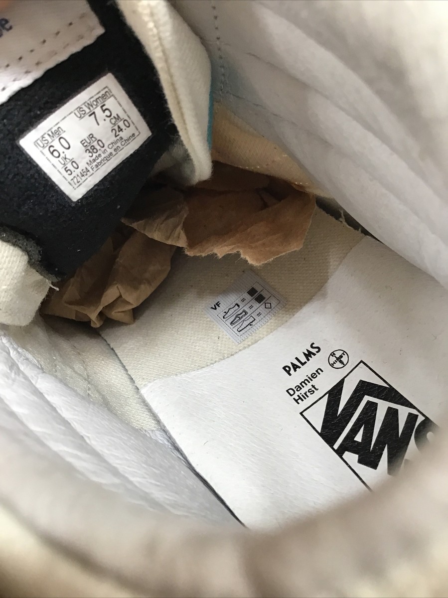 Vans Damien Hirst Unisex SK8 Hi Reissue White Polkadot HiTop Vans Damien Hirst Unisex SK8 Hi Reissue White Polkadot HiTop