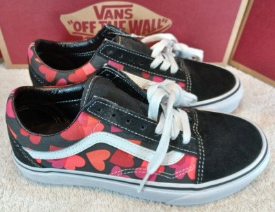 Vans Men's 4.5 Women's 6 Old Skool Valentines Hearts - VN0A3WKT4RZ