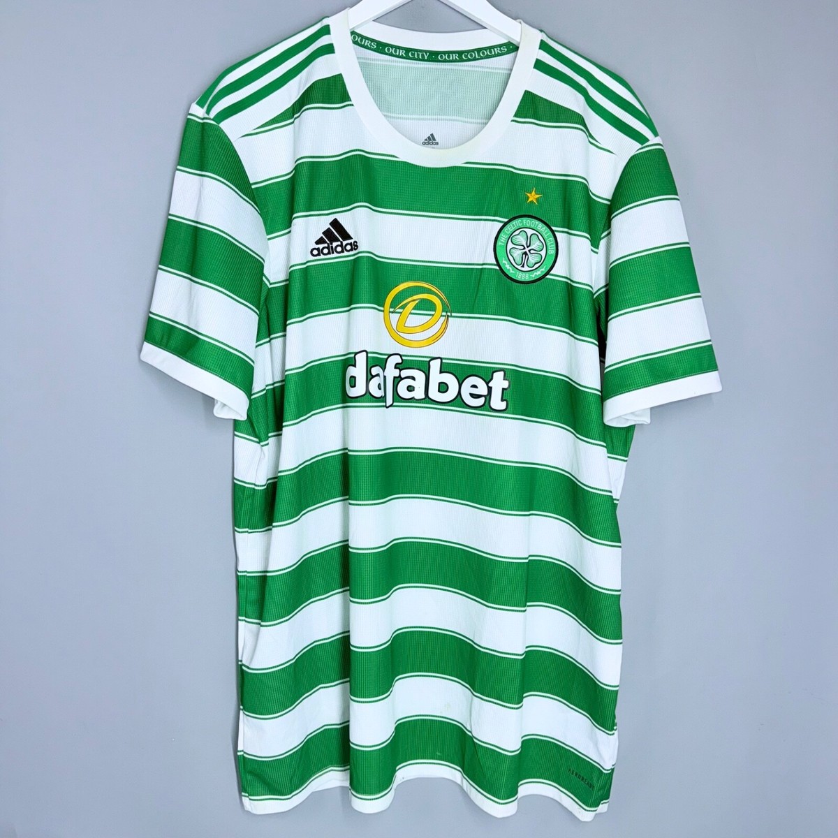 CELTIC 2021 2022 HOME SHIRT FOOTBALL SOCCER JERSEY ADIDAS GT4565 MENS SIZE  2XL