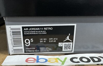 fake jordan 11 box
