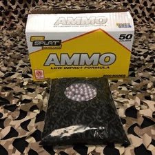 NEW JT Splatmaster 1000ct Low Impact Paintball Ammo - 50 Cal - Yellow Fill