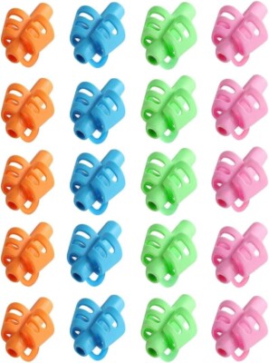 JustBlanks Kids 20 Pcs Handwriting Posture Correction 3 Fingers Pencil Grips
