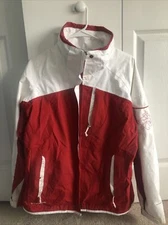Womens COLUMBIA BUGABOO Snowboard / Ski Jacket - Medium - Red & White -