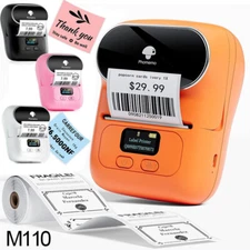 Phomemo M110 Label Maker Thermal Wireless Bluetooth  Label Barcode Printer LOT