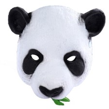 Creepy Party Panda Masks Halloween Costume Party PU Animal for Head Mask Panda M
