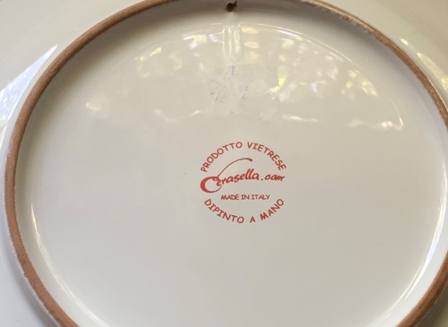Vietri Italy dinner/hanging plate Cerasella - Picture 3 of 4